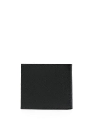 PRADA Black Leather Wallet - SS24 Collection for Men