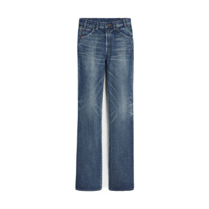 CELINE High-Rise Flared Cotton Jeans