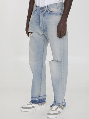 CELINE Low-Waist Wesley Distressed Jeans