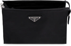 PRADA Compact Polyamide Pouch Handbag 22x18x6cm