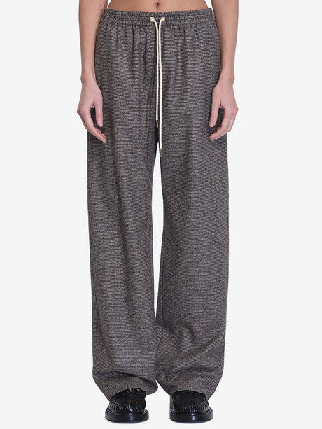 CELINE Women's Cashmere and Wool Jogging Trousers - Regular Fit