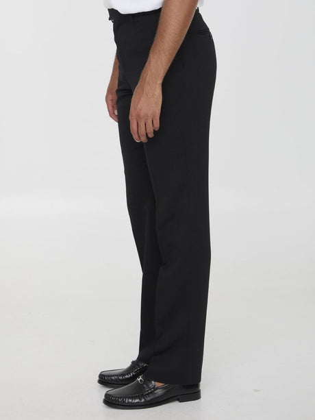 CELINE Men's Straight-Leg Wool Trousers