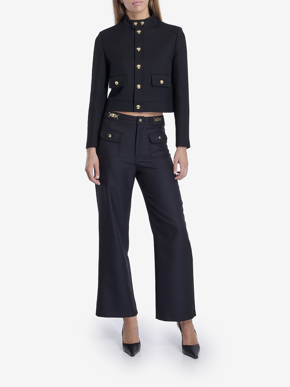 CELINE Double Wool Tricotine Women's Jacket