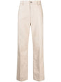 VALENTINO Straight Fit 5 Pocket Trousers with Contrast Stitching - 23cm Bottom