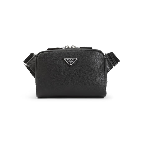 PRADA Unisex Mini Leather Crossbody Handbag - 20cm x 13cm x 8cm