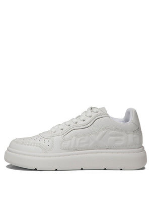 ALEXANDER WANG Puff Pebble Leather Sneakers with Logo - Women's