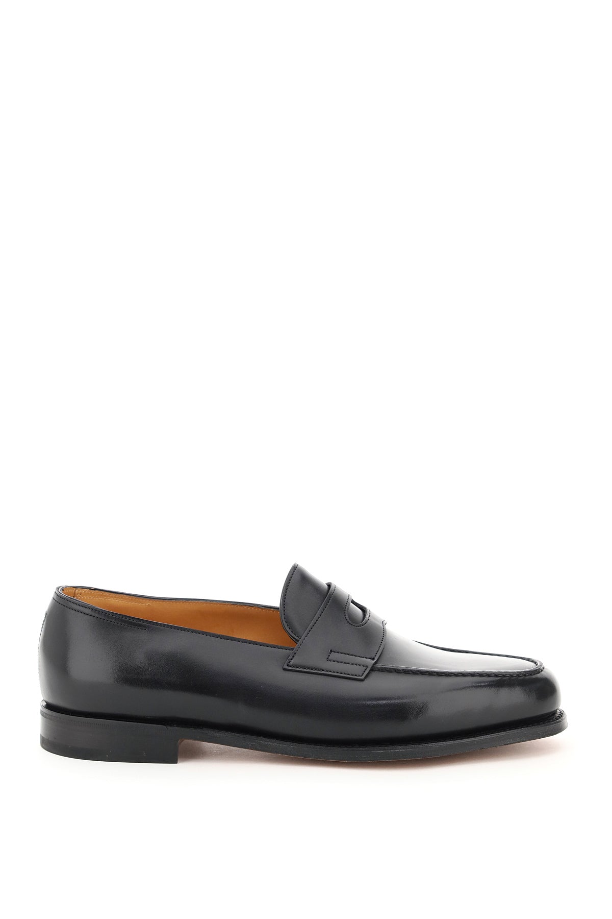 JOHN LOBB Black Leather Lopez Loafers for Men - SS24 Collection