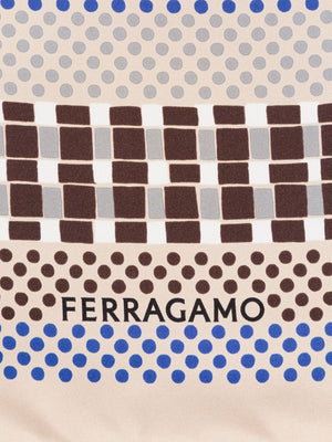 FERRAGAMO Gancini Hook Print Mini Scarf