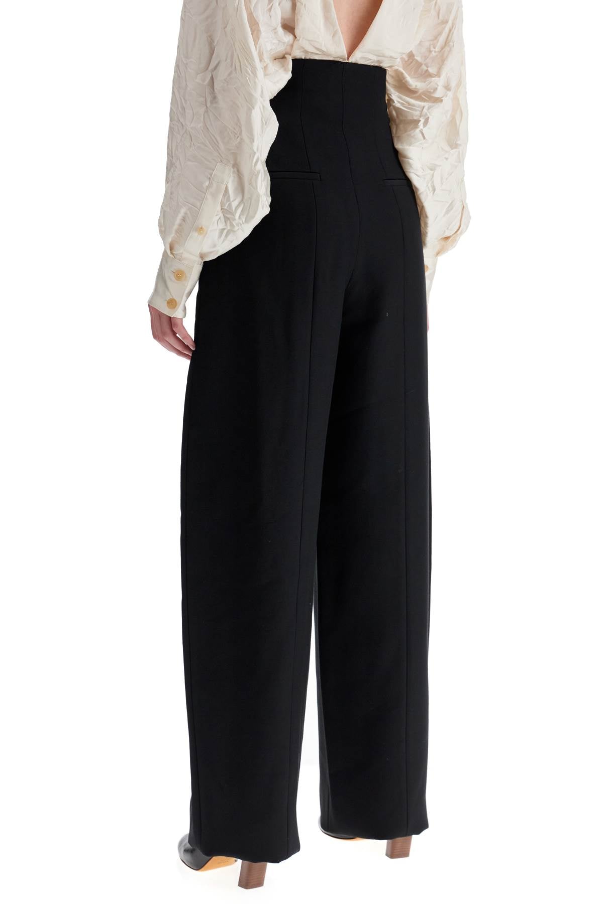 KHAITE High-Waisted Tapered Pants for Women - Size 2