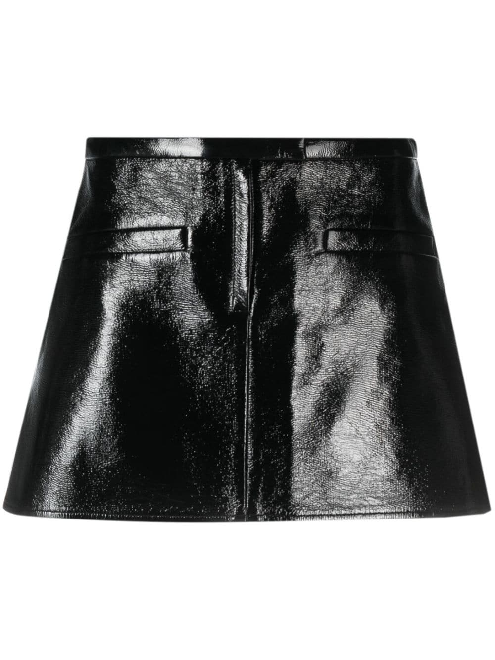 COURREGÈS Stylish and Modern 24SS Black Women's Mini Skirt