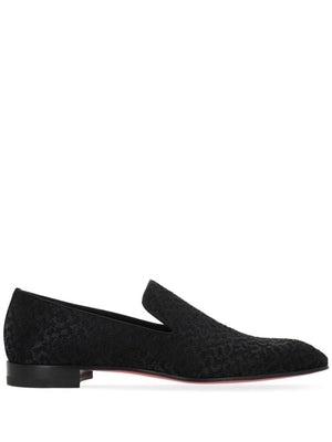 CHRISTIAN LOUBOUTIN Dandelion Loafers - Timeless Black Slip-Ons