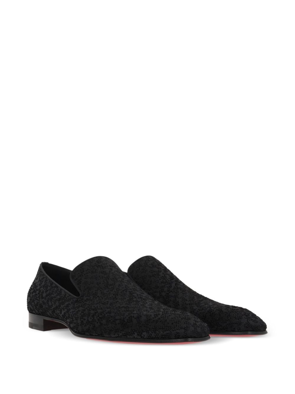 CHRISTIAN LOUBOUTIN Dandelion Loafers - Timeless Black Slip-Ons