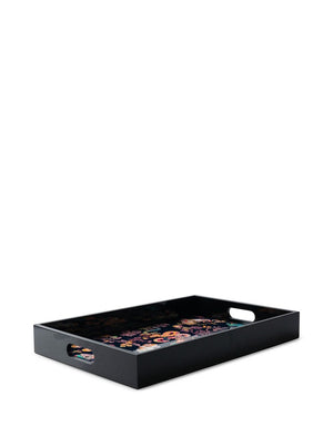 ETRO HOME Rectangular Lacquered Wood Tray