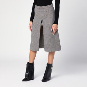 COURREGÈS Mini Zip Skirt with Prince of Wales Pattern