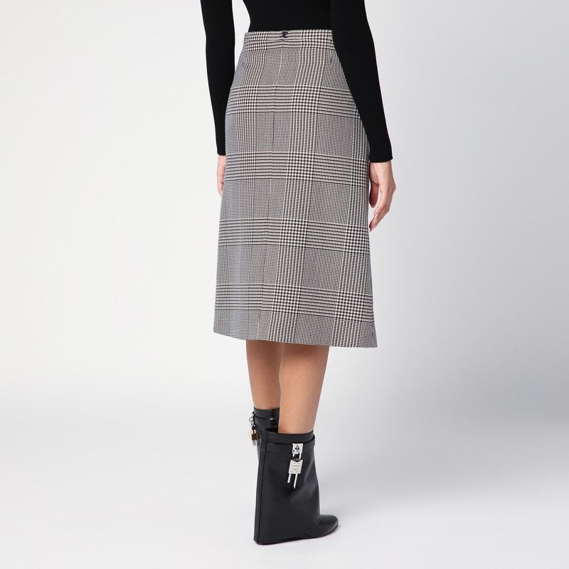 COURREGÈS Mini Zip Skirt with Prince of Wales Pattern