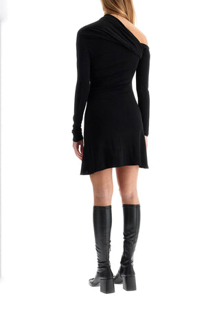 COURREGÈS Asymmetrical Mini Dress with Flared Skirt