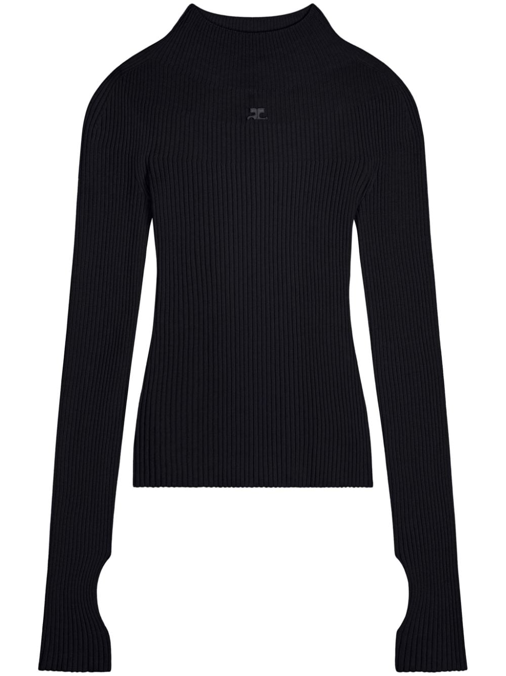 COURREGÈS Organic Cotton Turtleneck Sweater - Long Sleeve