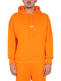 MSGM Men's Drawstring Hoodie with Ribbed Detailing