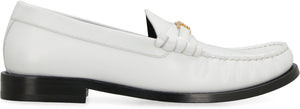 CELINE Elegant Leather Loafers with Contrasting Sole