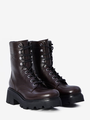 CELINE Mid Lace-Up Boots