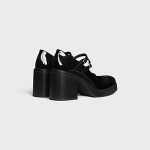 CELINE Elegant Mini Patent Calfskin Leather Shoes