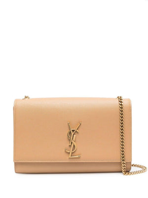 SAINT LAURENT Tan Calf Skin Shoulder Bag for Women - FW23 Collection