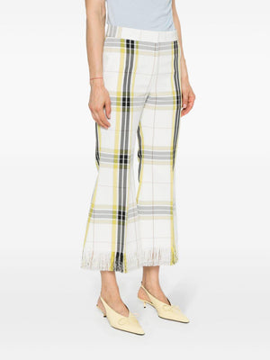 MSGM Check Print Pants for Women - SS24 Collection