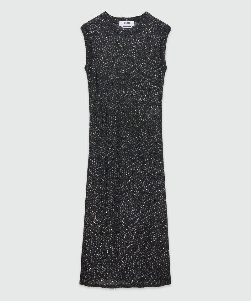 MSGM Chic Black Knitwear Dress