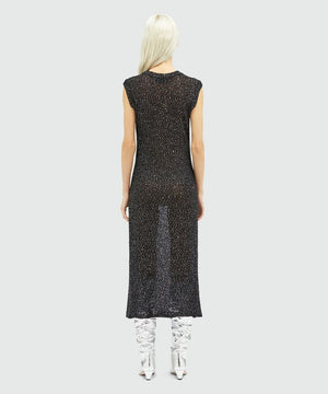 MSGM Chic Black Knitwear Dress