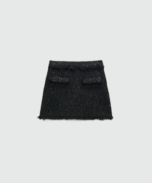 MSGM Chic Urban Mini Skirt in Black