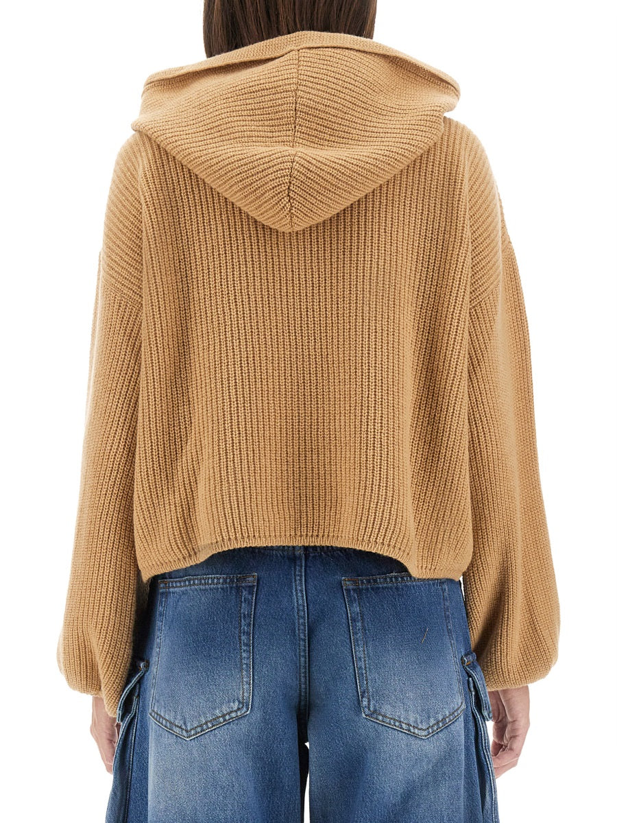 MSGM Oversized Knit Sweatshirt - Size S