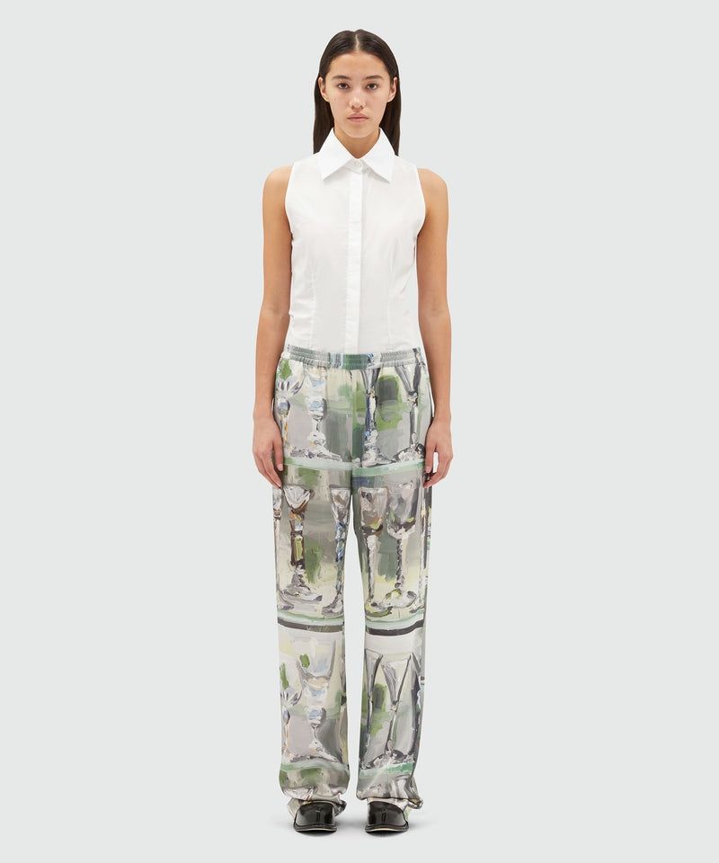 MSGM Chic Grey Trousers for Women - FW24 Collection