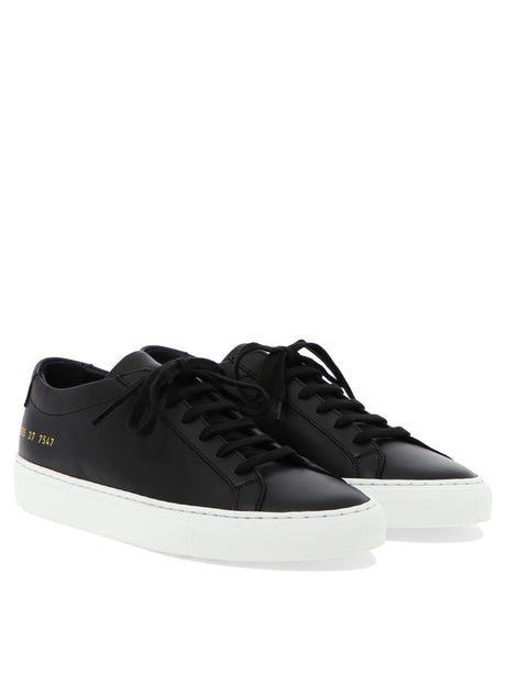 COMMON PROJECTS Black Leather Sneakers for Women - FW23 Collection