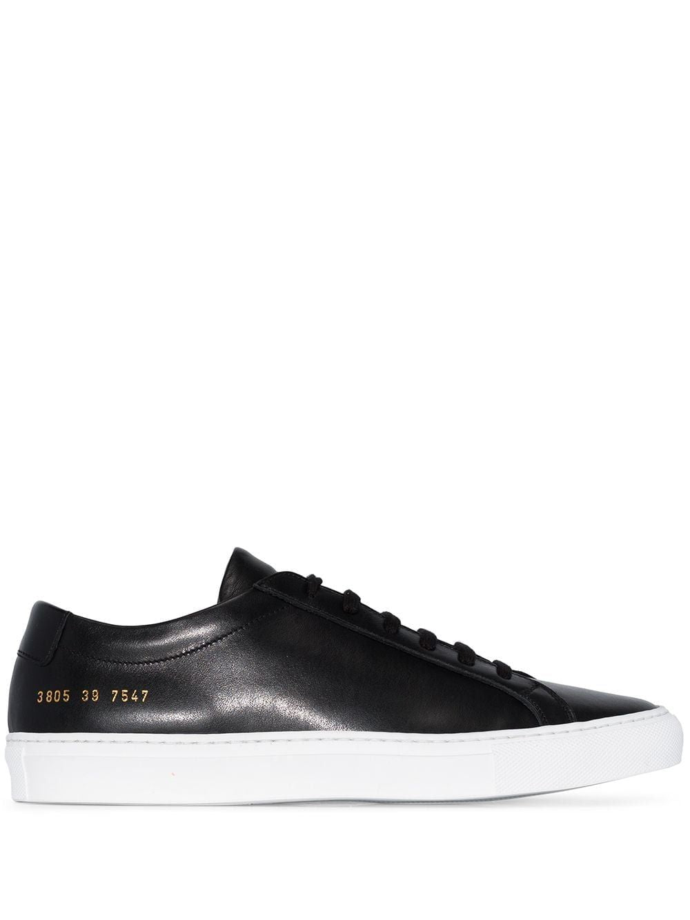 COMMON PROJECTS Black Leather Low-Top Sneakers for Women