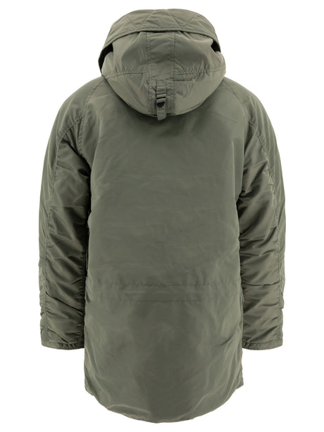 BEAMS PLUS Men's Down-Padded Outerwear Jacket