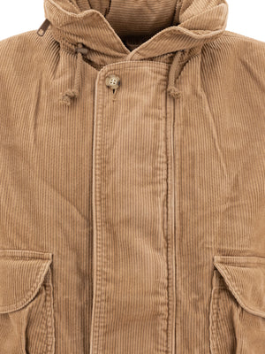 BEAMS PLUS Classic Brown Outerwear Jacket for Men - FW24