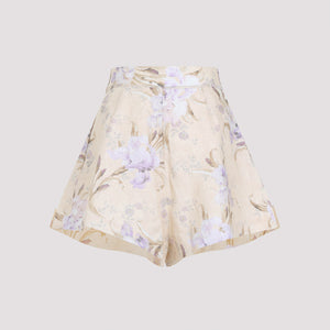 ZIMMERMANN Eden Tuck Mini Shorts