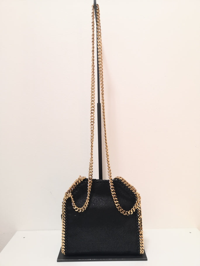 STELLA MCCARTNEY Elegant Mini Handbag with Golden Chain Accent