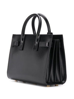 SAINT LAURENT Stylish Black Leather Top Handle Bag for Women - SS23 Collection