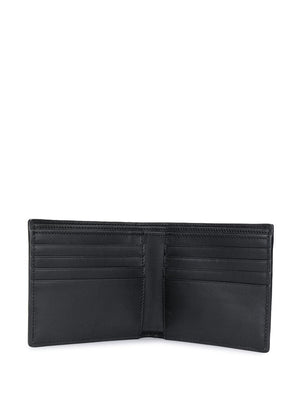 SAINT LAURENT FW23 Black Calf Leather Bi-Fold Wallet for Men