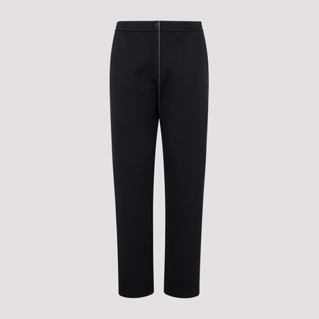 GIORGIO ARMANI Men's Blue Cotton and Polyamide Trousers for FW23