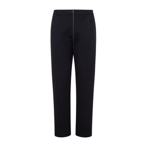 GIORGIO ARMANI Men's Blue Cotton and Polyamide Trousers for FW23