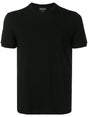 GIORGIO ARMANI Slim Fit Black Cotton Tee