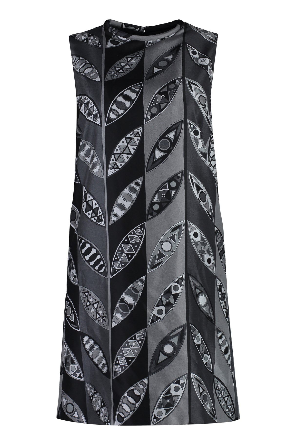 EMILIO PUCCI Stunning Multicolor Printed Silk Dress for Women