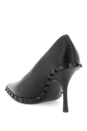 VALENTINO GARAVANI Sleek and Bold Studded Leather Pumps