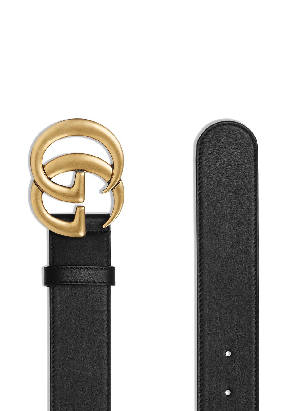 GUCCI Stylish Nero Belt for Women with GG Marmont Design