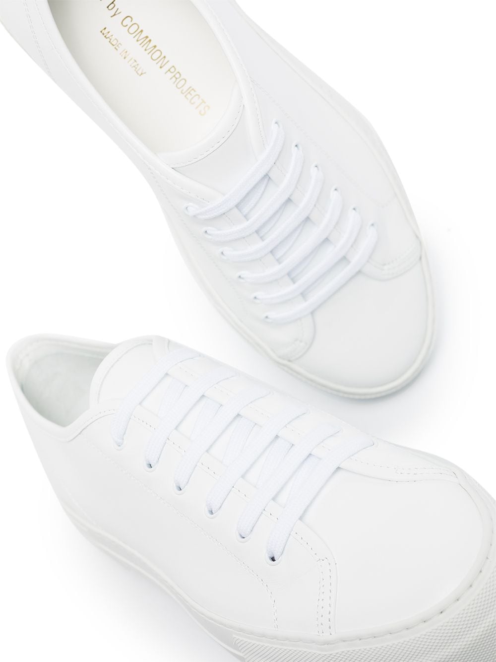 COMMON PROJECTS White Leather Tournament Low Super Sneaker for Women