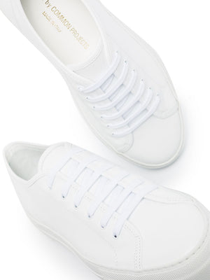 COMMON PROJECTS White Leather Tournament Low Super Sneaker for Women