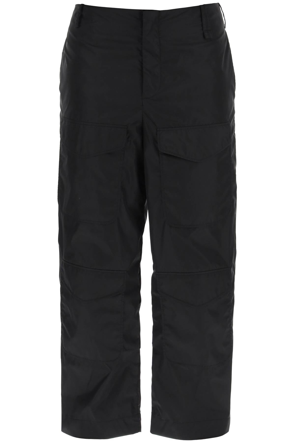 SIMONE ROCHA Men's Cropped Cargo Pants in Black for SS24 Collection