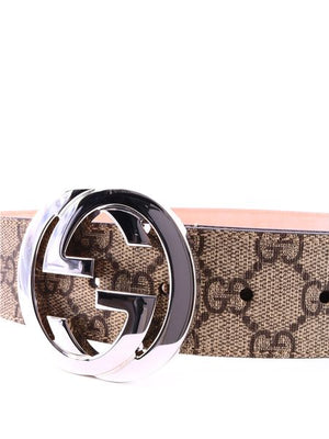 GUCCI GG Supreme Canvas Belt 4cm Height